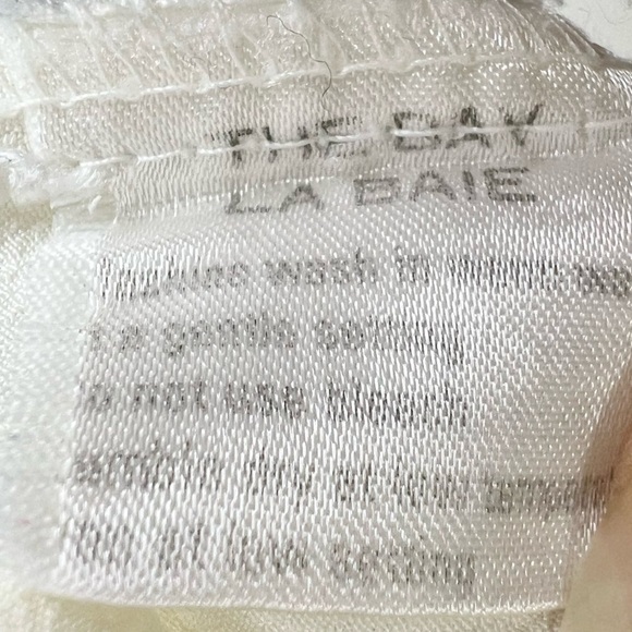 Vintage Bay Club ivory white flowy long sleeve blouse 14 - Picture 9 of 9